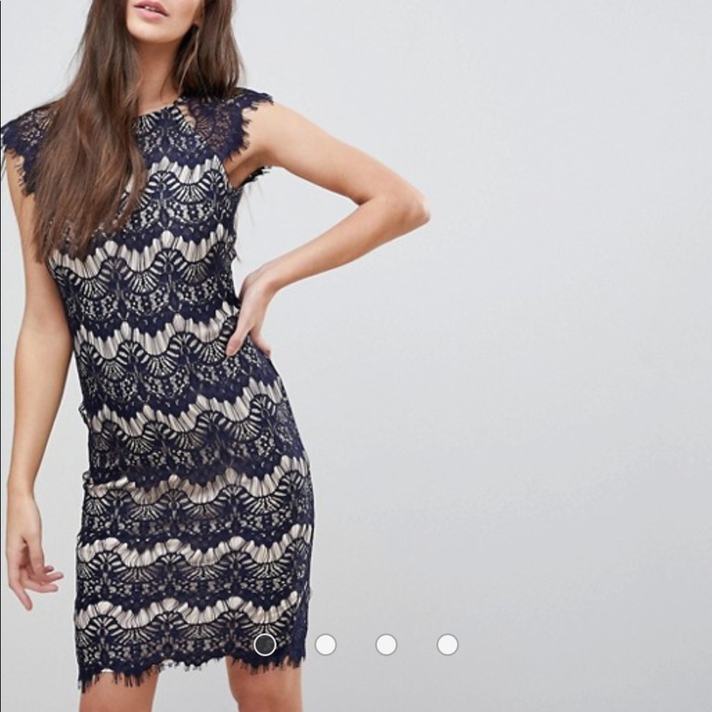ASOS lace midi dress